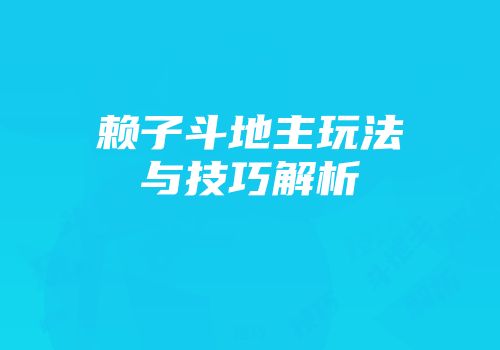 赖子斗地主玩法与技巧解析
