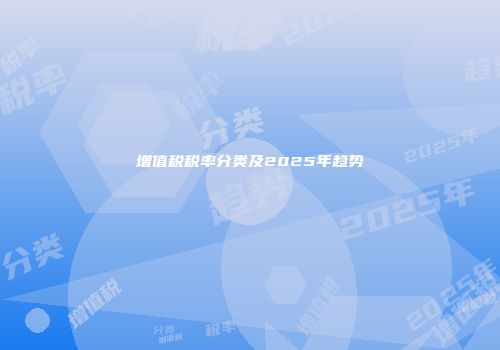 增值税税率分类及2025年趋势