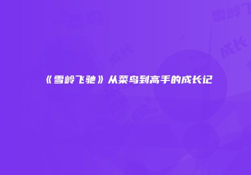 《雪岭飞驰》从菜鸟到高手的成长记