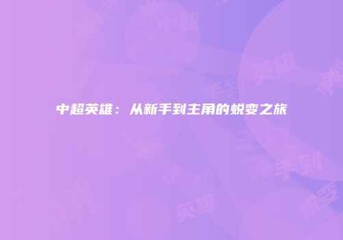 中超英雄：从新手到主角的蜕变之旅