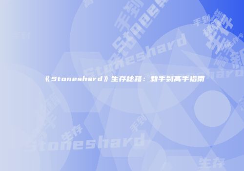 《Stoneshard》生存秘籍:新手到高手指南