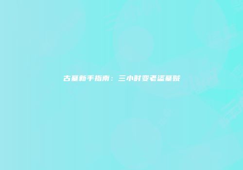 古墓新手指南：三小时变老盗墓贼