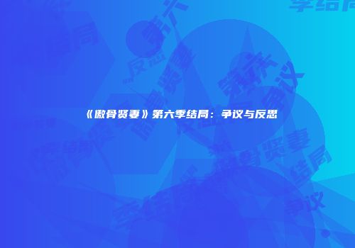 《傲骨贤妻》第六季结局:争议与反思