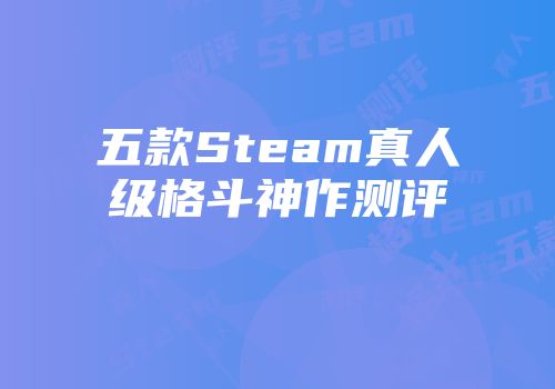 五款Steam真人级格斗神作测评