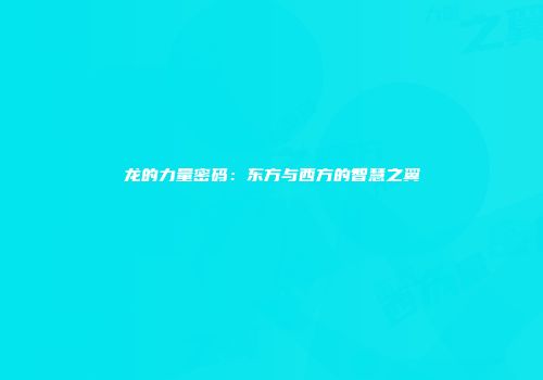 龙的力量密码：东方与西方的智慧之翼