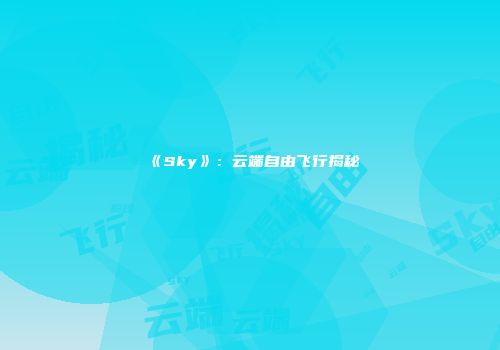 《Sky》：云端自由飞行揭秘