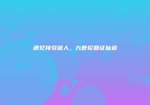 遇见接引道人，九世轮回证仙道