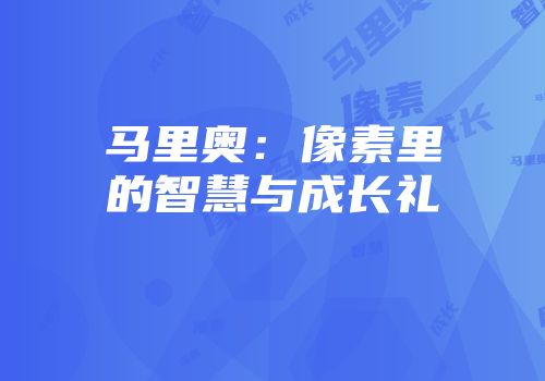 马里奥：像素里的智慧与成长礼