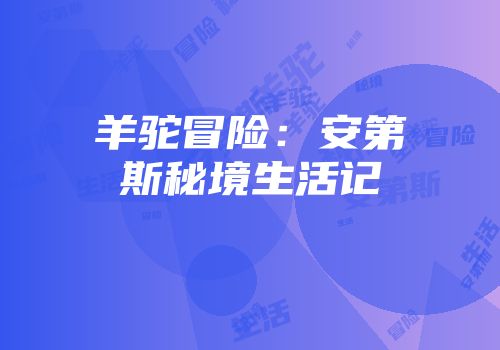 羊驼冒险:安第斯秘境生活记